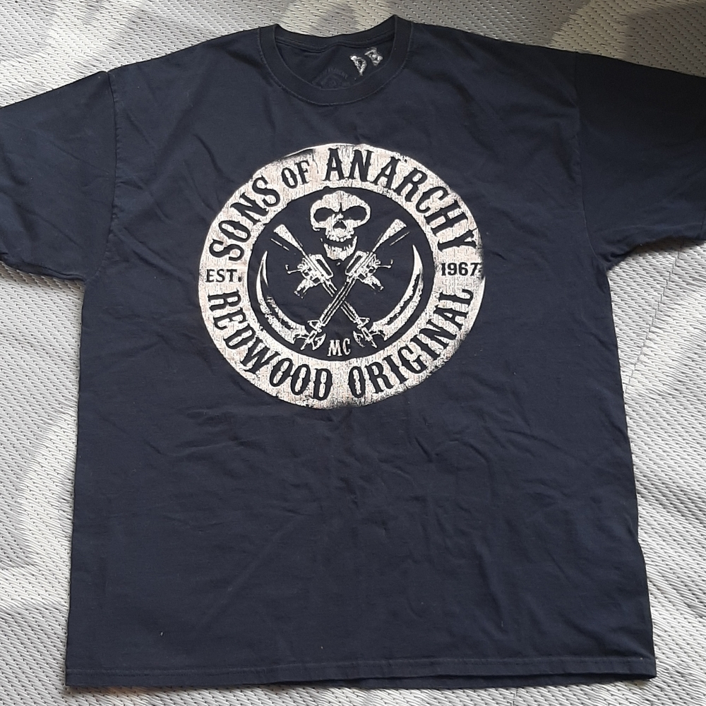 sons of anarchy Redwood original black T-shirt